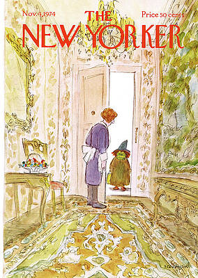 Trick-or-Treater at The Door Wall Art