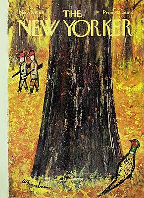 Hunters in Autumn Forest Wall Art