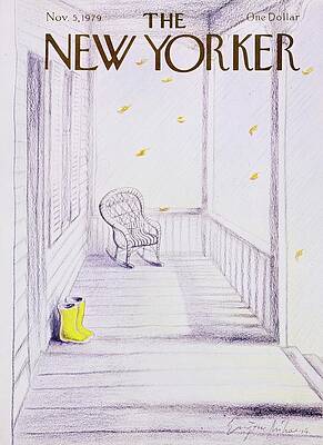 New Yorker Covers Wall Art featuring the painting New Yorker November 5th 1979 by Eugene Mihaesco