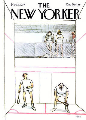 Squash Game Observation Painting