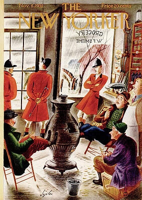 Business Painting - New Yorker November 8th, 1952 by Constantin Alajalov