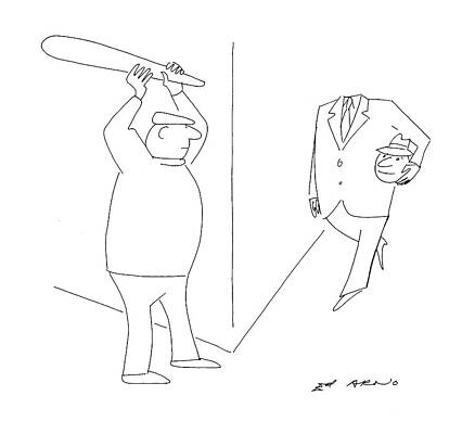 Bat Wall Art featuring the drawing New Yorker October 10th, 1994 by Ed Arno