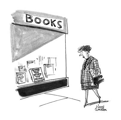 Wind Drawing - New Yorker October 14th, 1991 by Noel Watso