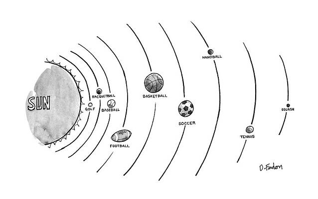 Solar System of Sports Drawing