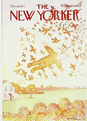 Daytime Painting - New Yorker October 16th 1971 by Andre Francois