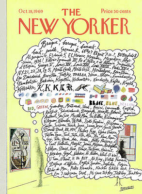 New Yorker Magazine Cover 1969 Wall Art