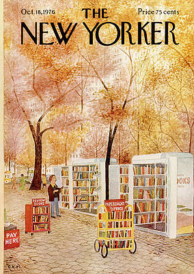 Autumn Book Fair in Park Wall Art