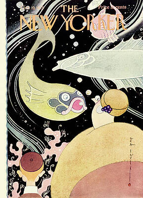 Sea Life Wall Art featuring the painting New Yorker October 19 1929 by Rea Irvin