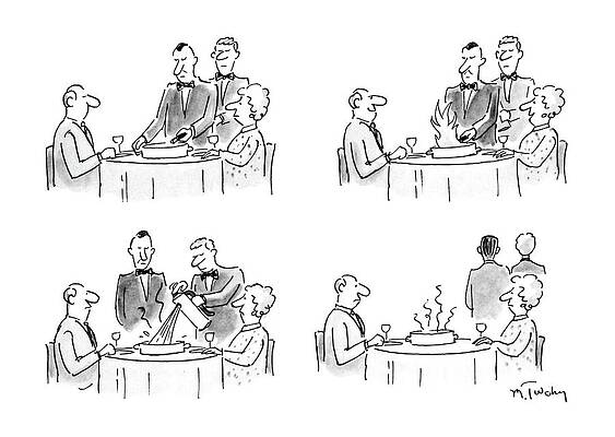 Lighting Wall Art featuring the drawing New Yorker October 19th, 1987 by Mike Twohy