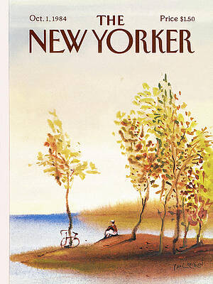 Autumn Scene by a Lake Wall Art