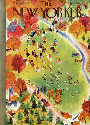 Autumn Equestrian Hunt Scene Wall Art