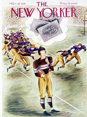 Vintage Football Strategy Painting