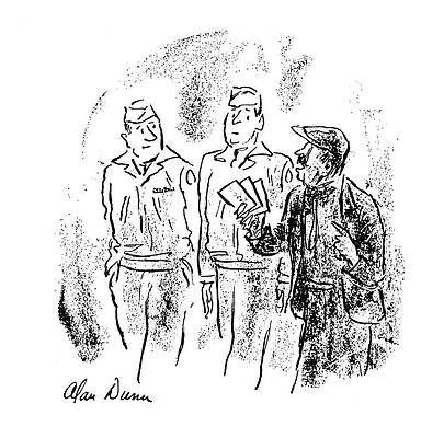 Europe Drawing - New Yorker October 28th, 1944 by Alan Dunn