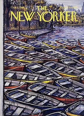 Central Park Rowboats in Autumn Wall Art