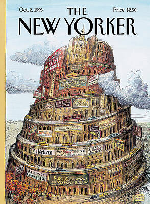 New Yorker Babel Tower Cover Wall Art