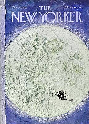 Witch Flying Across the Moon Wall Art