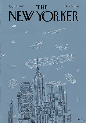 Vintage New Yorker Cityscape Wall Art