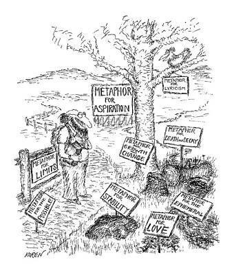 Limit Drawing - New Yorker October 8th, 1979 by Edward Koren