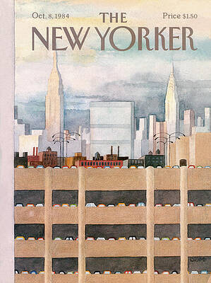 New Yorker Cityscape Illustration Wall Art
