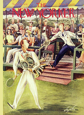 Tennis Match at The New Yorker Painting
