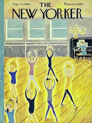 Ballet Class in Studio Painting
