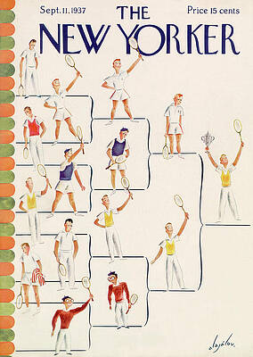 Vintage Tennis Tournament Cover Wall Art