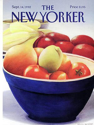 New Yorker Fruit Bowl Cover Wall Art