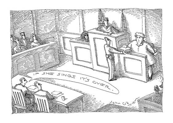 Word Drawing - New Yorker September 14th, 1998 by John O'Brien