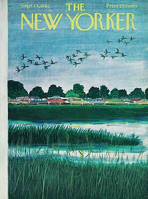 Flying Painting - New Yorker September 15th 1962 by Ilonka Karasz