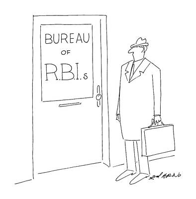 Bat Wall Art featuring the drawing New Yorker September 15th, 1986 by Ed Arno