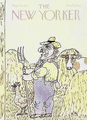Holding Painting - New Yorker September 18th 1978 by William Steig
