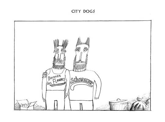 Ground Drawing - New Yorker September 19th, 1977 by Saul Steinberg