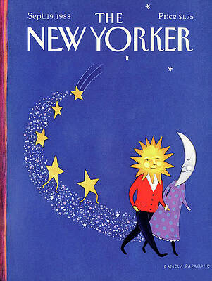 Whimsical Sun and Moon Stroll Wall Art