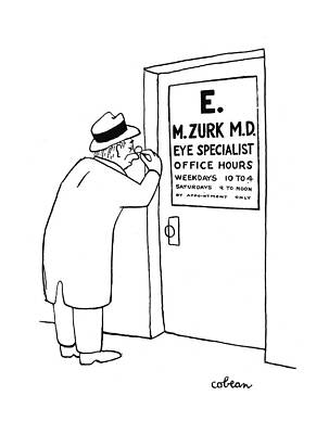 Chart Wall Art featuring the drawing New Yorker September 23rd, 1944 by Sam Cobean