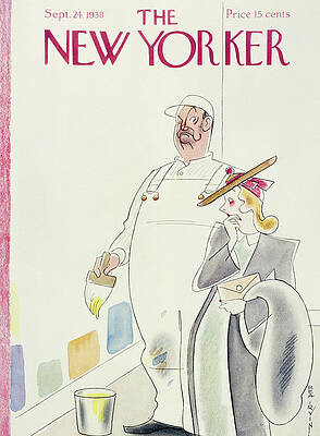 Elegant Wall Art featuring the painting New Yorker September 24 1938 by Rea Irvin