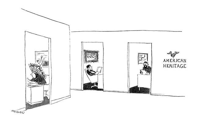 Native Drawing - New Yorker September 26th, 1964 by James Stevenson