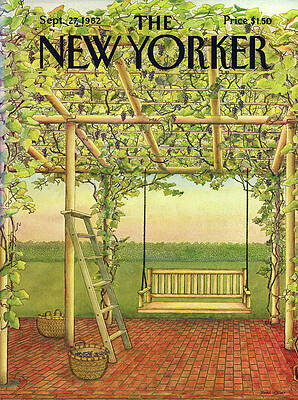 Garden Pergola with Swing Wall Art