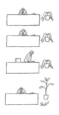 Gardening Drawing - New Yorker September 28th, 1987 by Stan Hunt