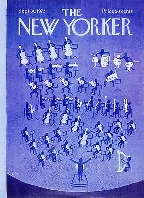 Orchestra Performance on Stage Painting