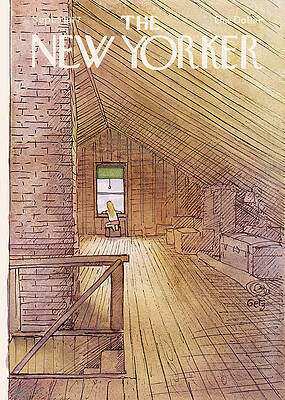 Cozy Attic Space with Chair Wall Art