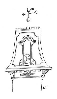 Wind Drawing - New Yorker September 7th, 1957 by Saul Steinberg