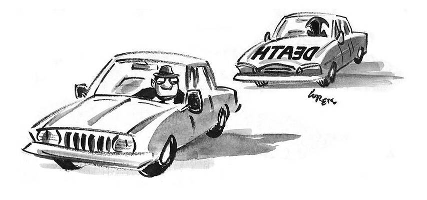 Hood Drawing - New Yorker September 7th, 1998 by Lee Lorenz