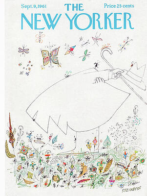 Colorful Floral Umbrella Scene Wall Art