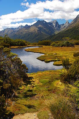Sky Wall Art featuring the photograph New Zealand Alpine Landscape by Cascade Colors