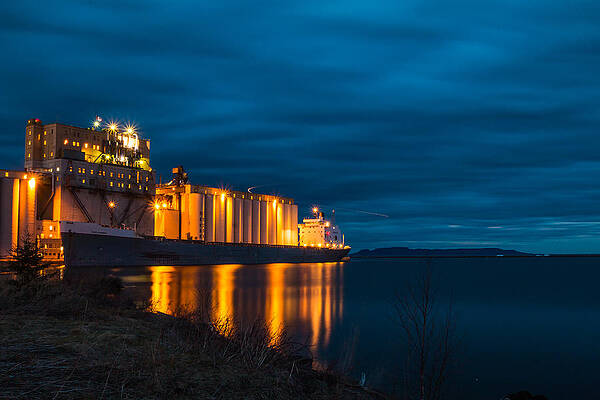Wall Art featuring the photograph Night Ship by Linda Ryma