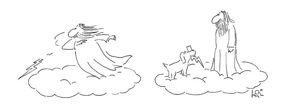 Heavenly Encounter with Dog Wall Art