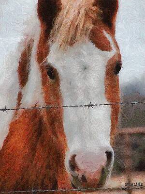 Wall Art featuring the painting No Fences by Jeffrey Kolker