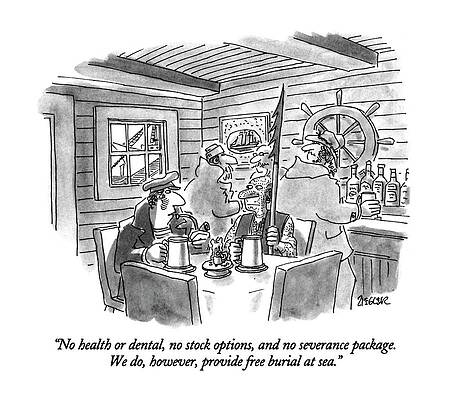 Pirate Crew Meeting with Humorous Twist Wall Art