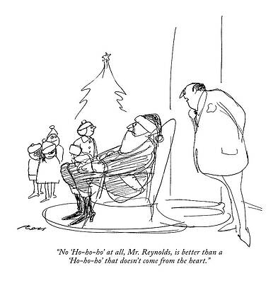 Professional Drawing - No 'ho-ho-ho' At All by Al Ross