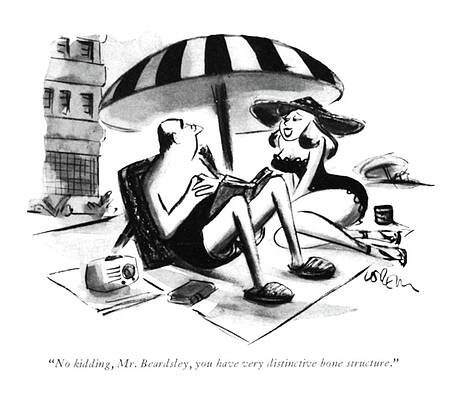 Lover Drawing - No Kidding, Mr. Beardsley by Lee Lorenz